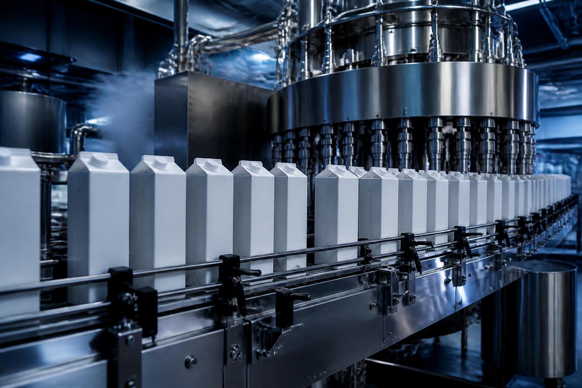 UHT aseptic filling line producing long-life beverage cartons
